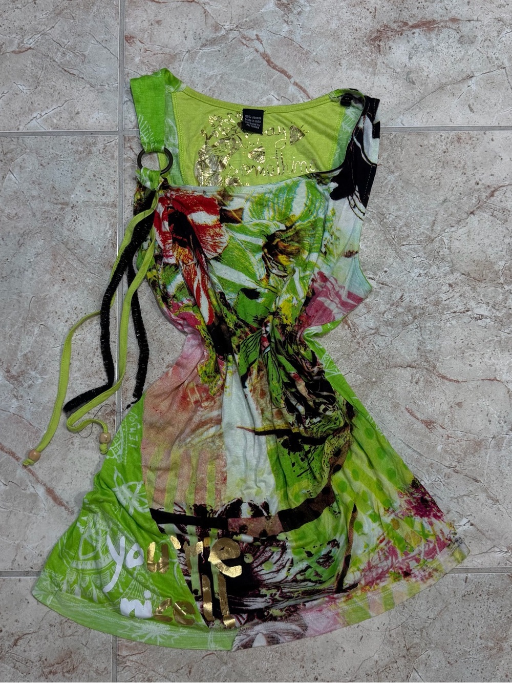 Desigual Floral Print Sleeveless Women's Dress